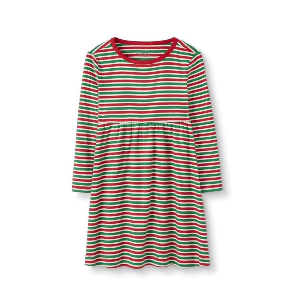 Hanna Andersson Girls' Organic Long Sleeve Knit Stripe